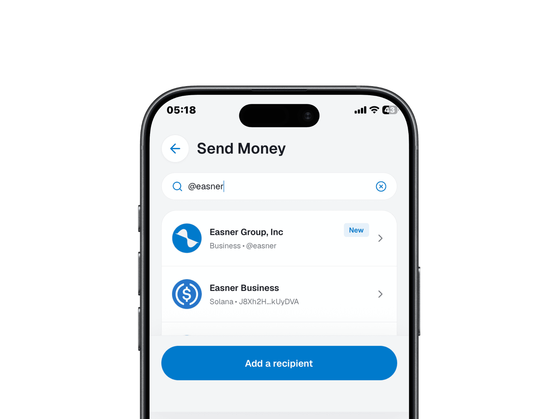 Easner Mobile recipients and EASETAG